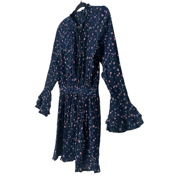 Cleobella Dress Women's Small Long Sleeve Bohemian Boho Mini Ruffle‎ Designer - Picture 7 of 9